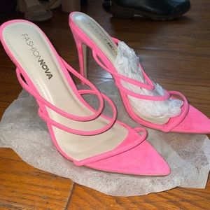 PINK strapped heels